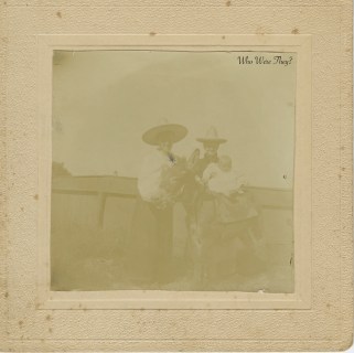 Two birds, a donkey and a baby