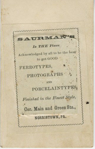 Mounted Tin Types 13 Back W