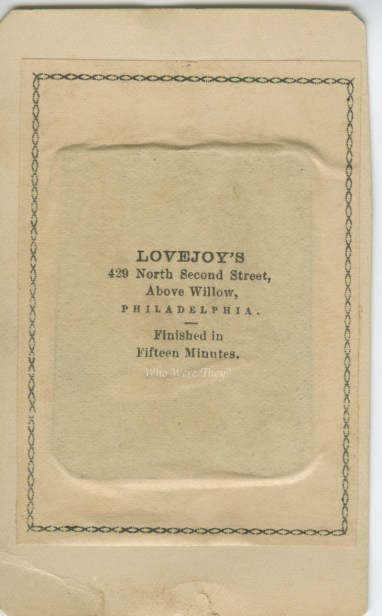 Mounted Tin Types 7 Back W